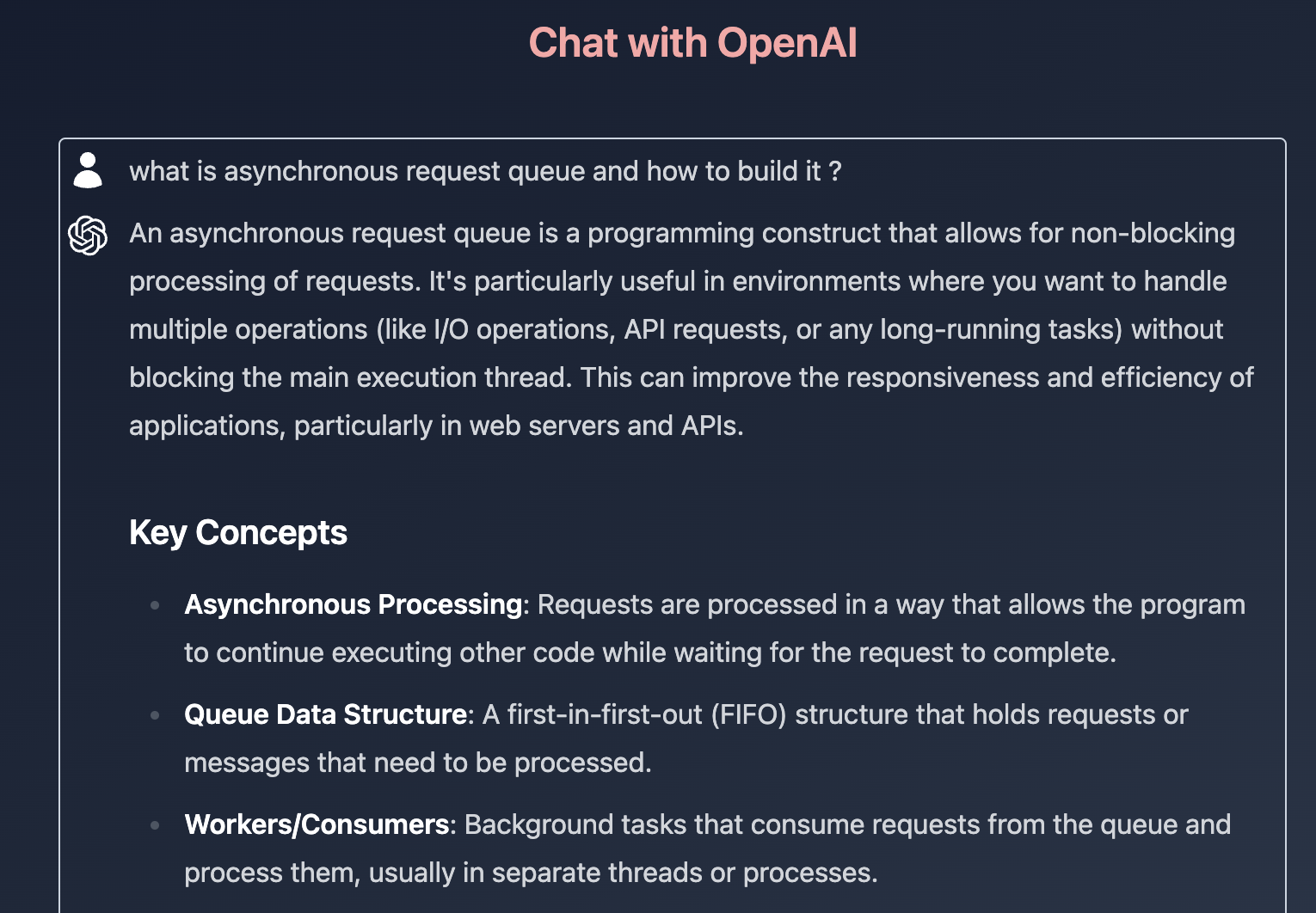 Open AI Chat