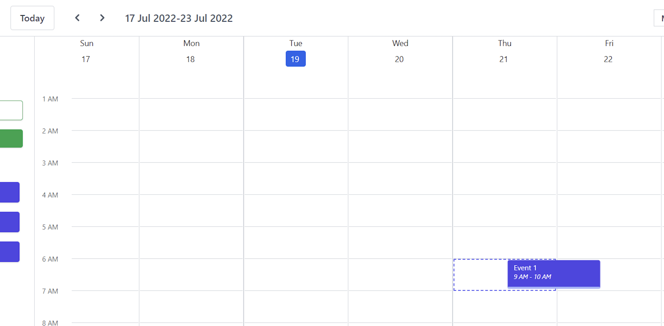 React FullCalendar Events